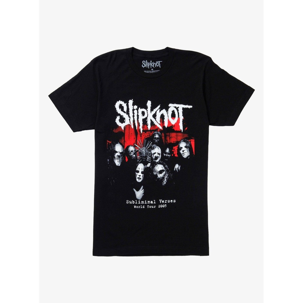Slipknot Subliminal Verses 2005 Tour Graphic Tee Black Unisex Medium Joey Paul